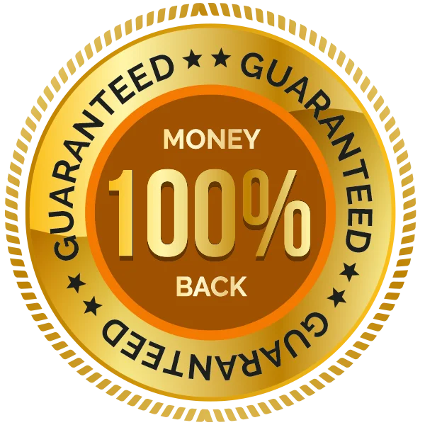 Glycopezil money-back guarantee seal