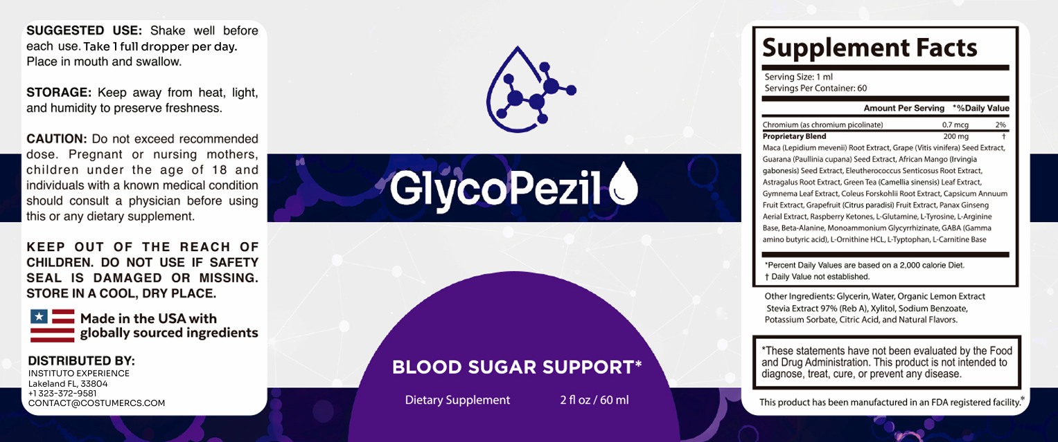 Glycopezil supplement facts label