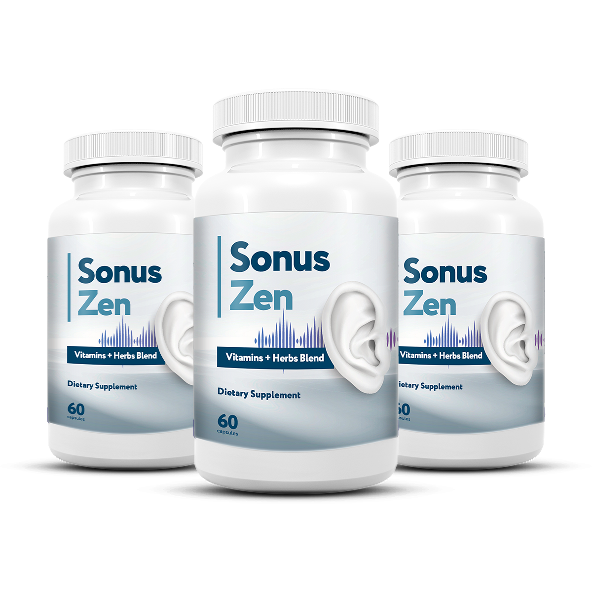 SonusZen supplement bottles